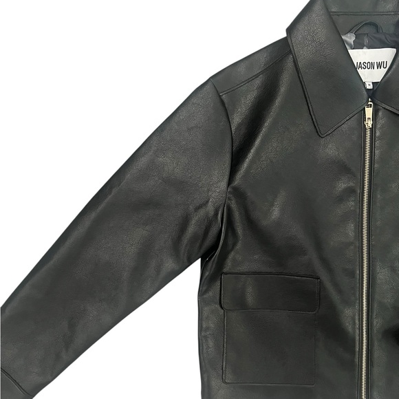 Jason Wu Black like leather Jacket - Picture 4 of 9
